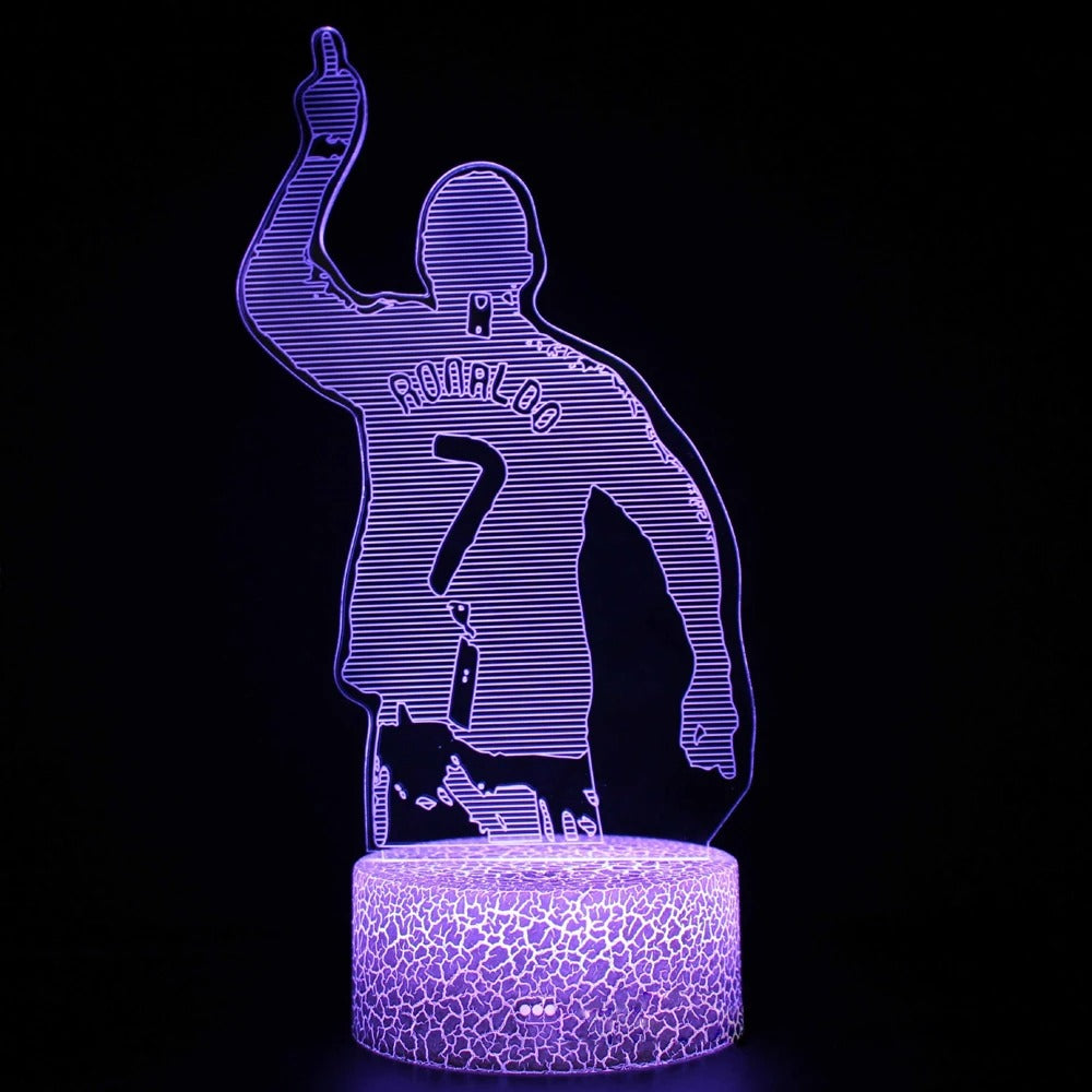 Cristiano Ronaldo nostalgia 3D figure lamp