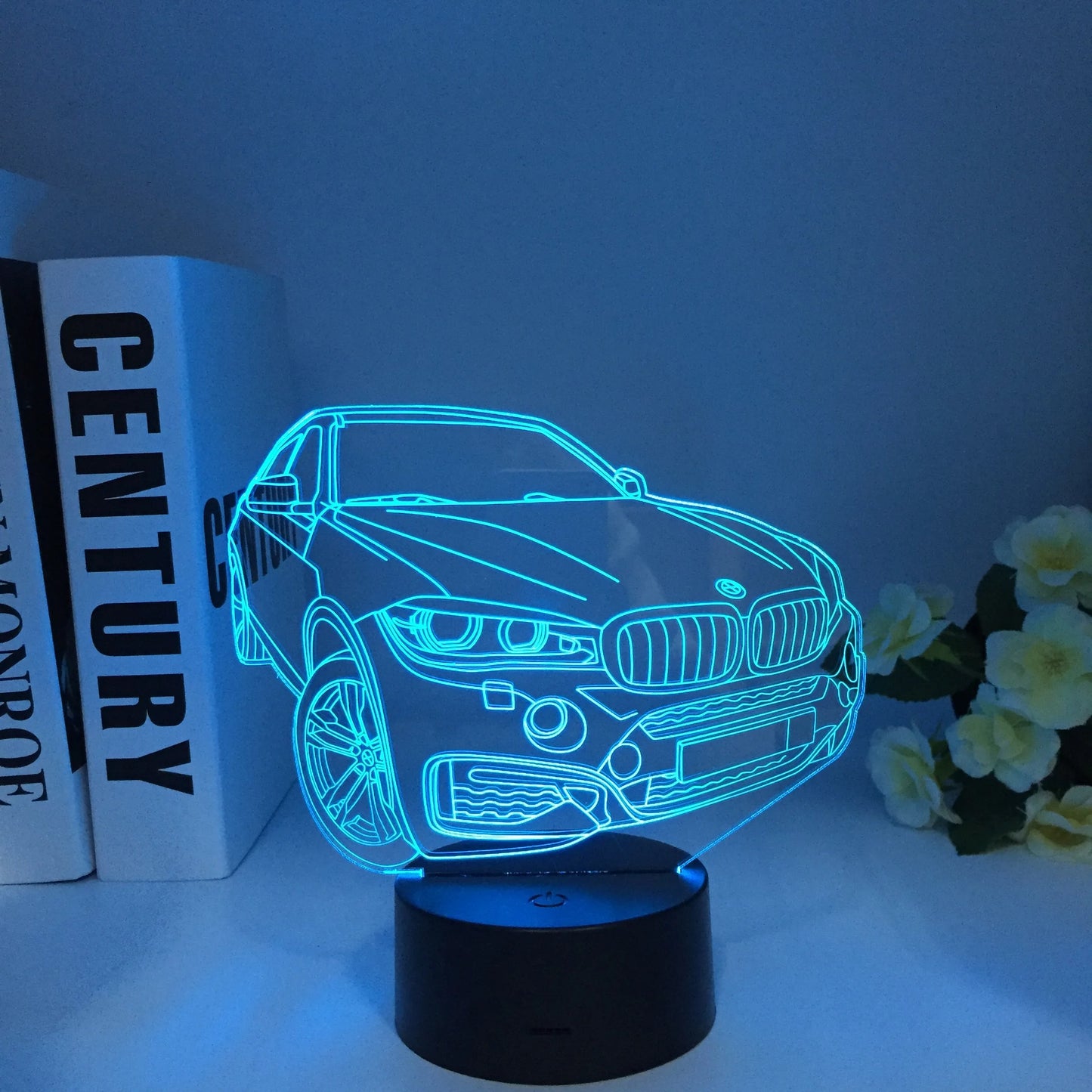 Suv Bmw X6M sports car 3D figure remote control lamp