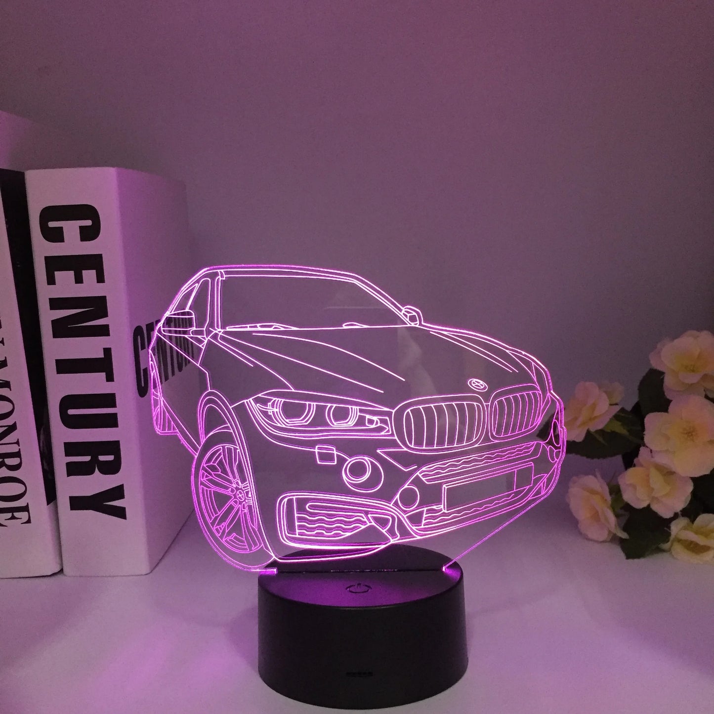 Suv Bmw X6M sports car 3D figure remote control lamp