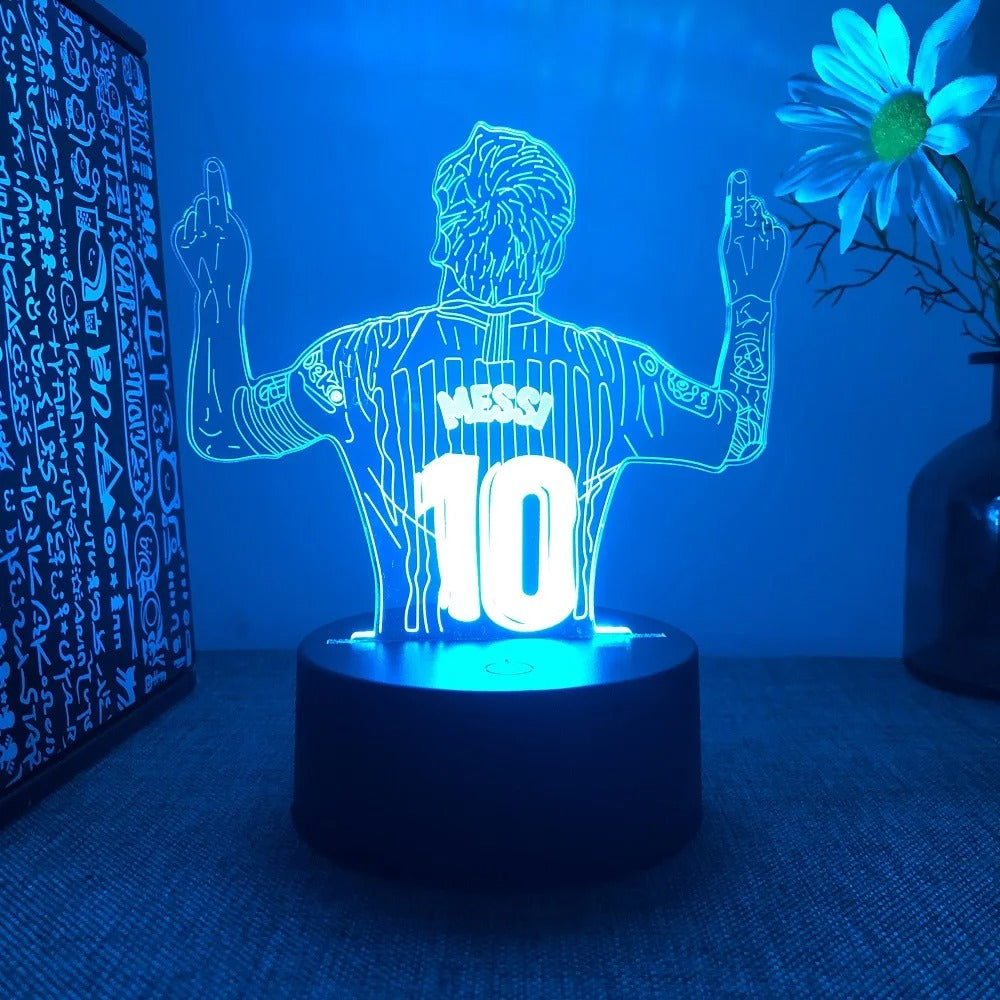 Lionel Messi celebration 3D figure remote control lamp